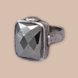 Retired Silpada R1999 “Pyrite Spark” Sterling Silver Ring – Size 5 Made in India